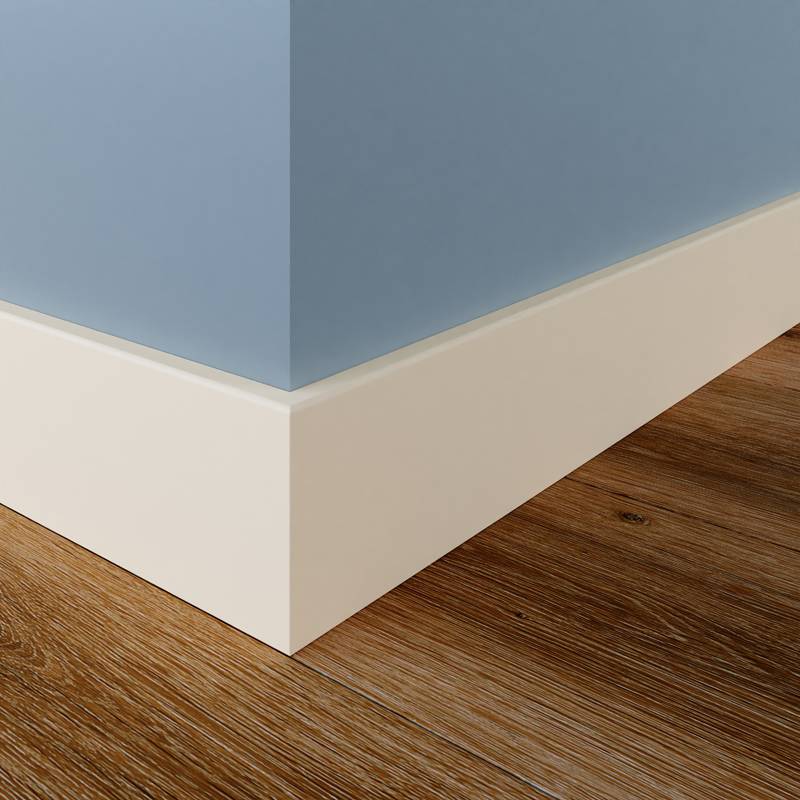 Gladde plint - 12 x 45 mm - RAL 9001