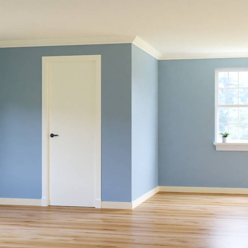 Gladde plint - 22 x 80 mm - RAL 9001