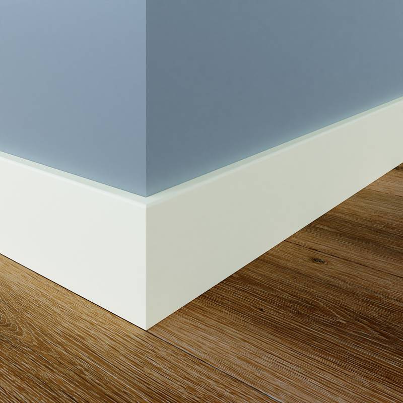 Gladde plint - 12 x 90 mm - RAL 9016
