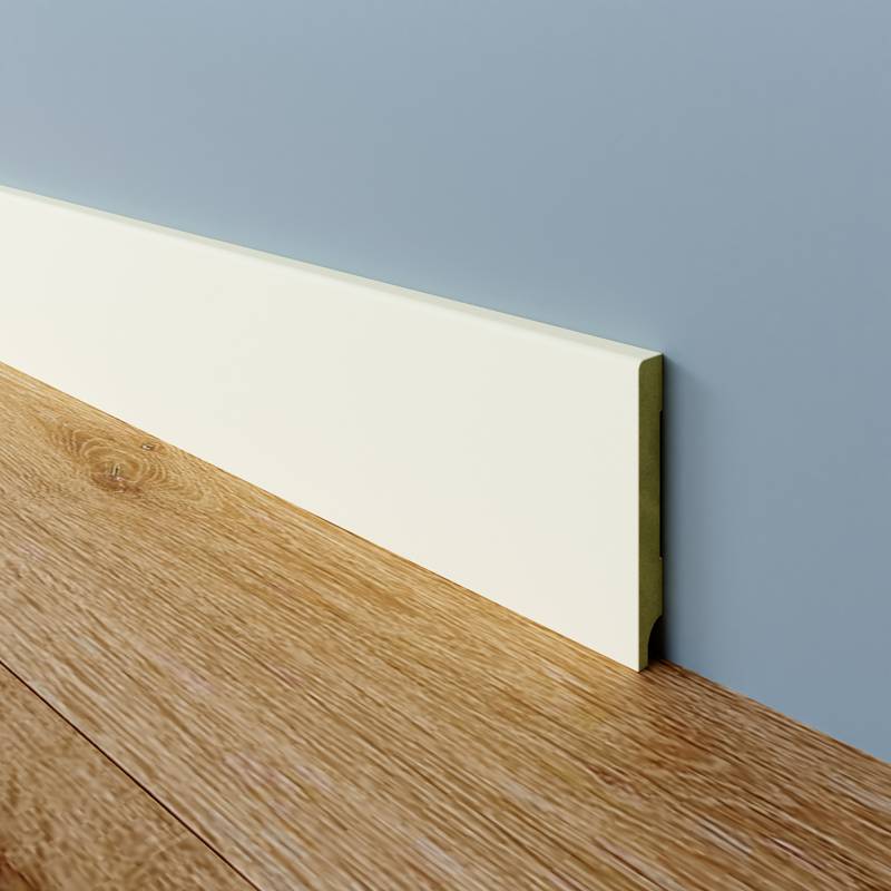 Gladde plint - 6 x 70 mm - RAL 9010