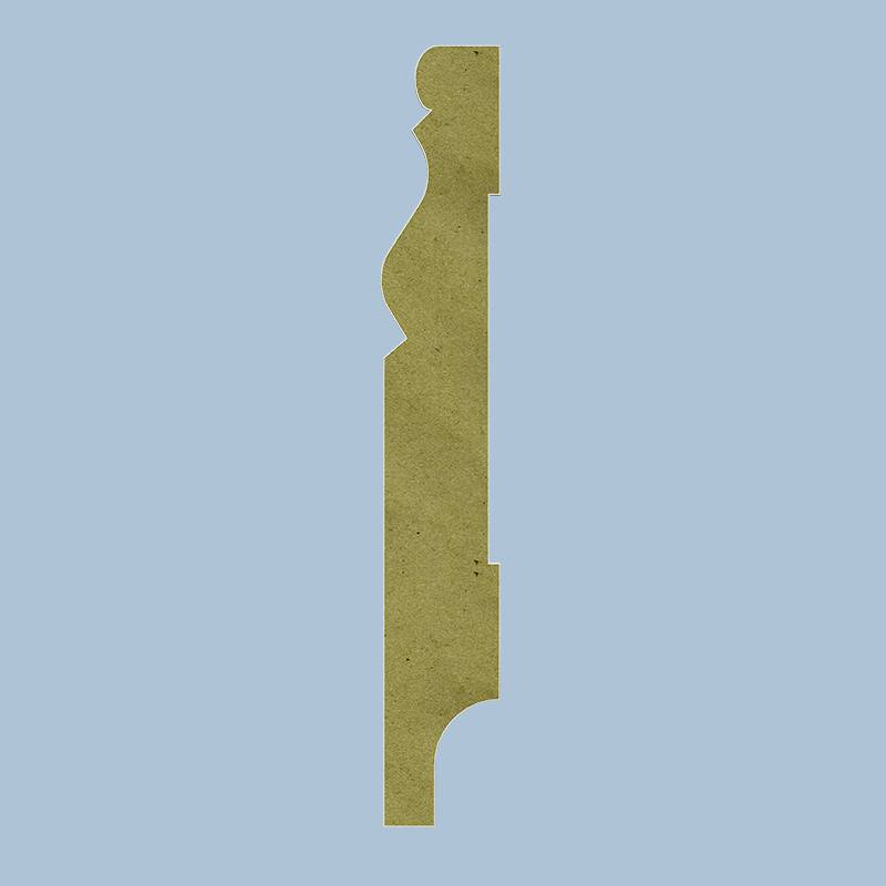 Gotische Plint - 18 x 140 mm - RAL 9016