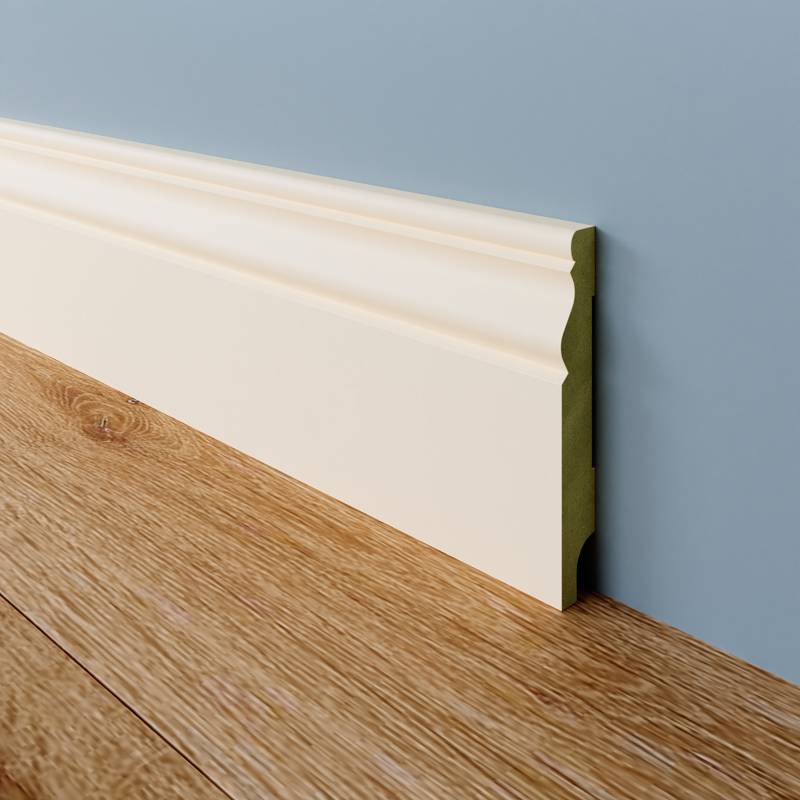Gotische Plint - 18 x 120 mm - RAL 9001