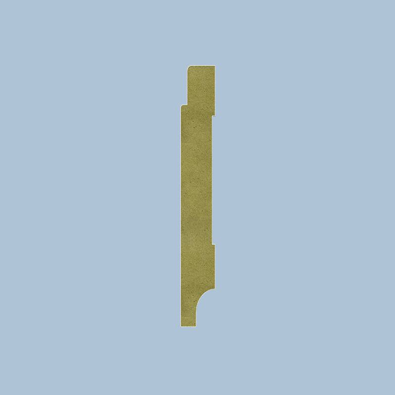 Scandinavische Plint - 12 x 70 mm - RAL 7016
