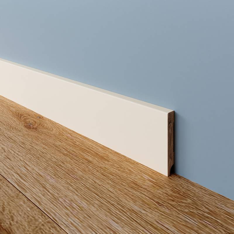 Gladde Plint Meranti - 9 x 45 mm - RAL 9001