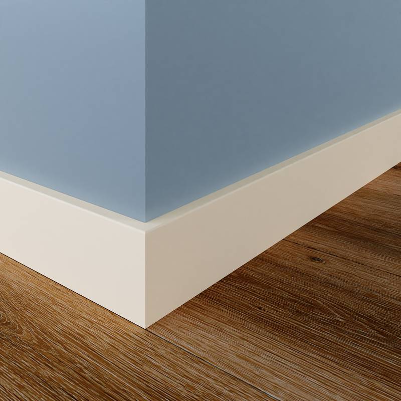 Gladde Plint Meranti - 9 x 45 mm - RAL 9001