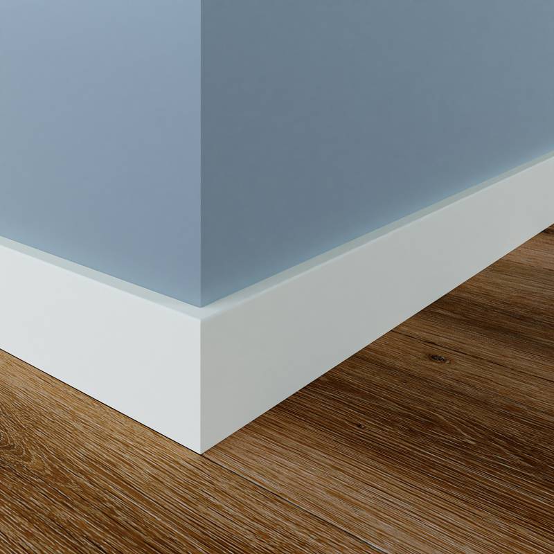 Gladde Plint Meranti - 12 x 45 mm - RAL 9003