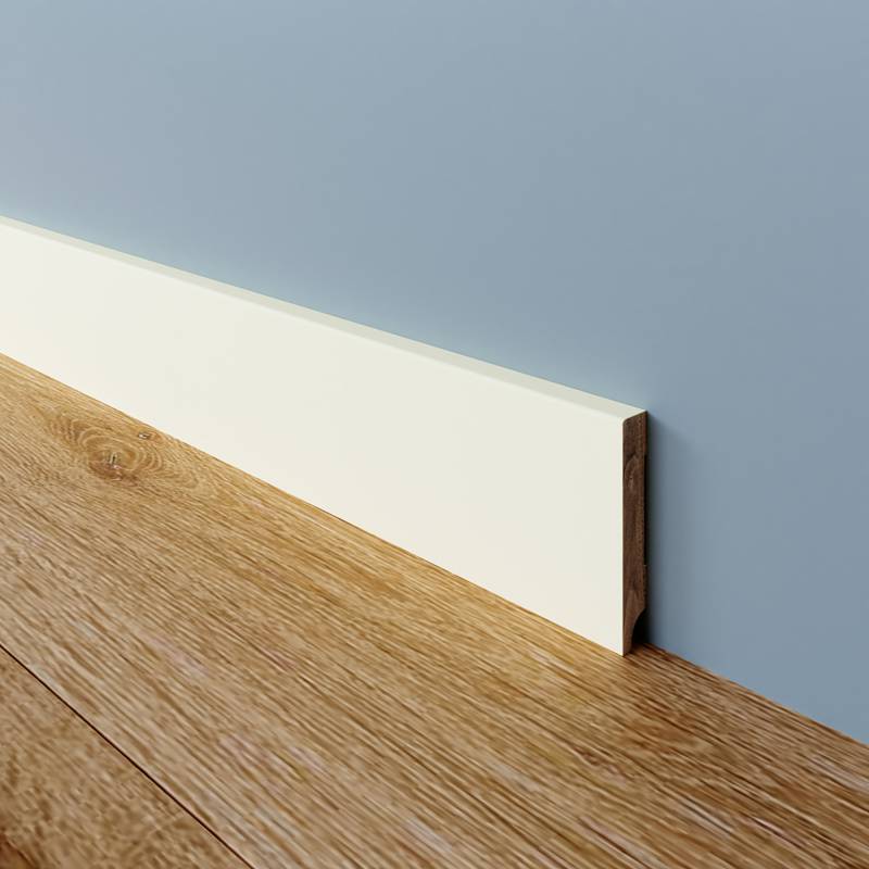 Gladde Plint Meranti - 12 x 120 mm - RAL 9010