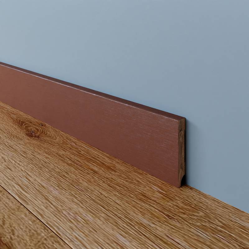 Gladde Plint Meranti - 9 x 45 mm -  Lichtbruin