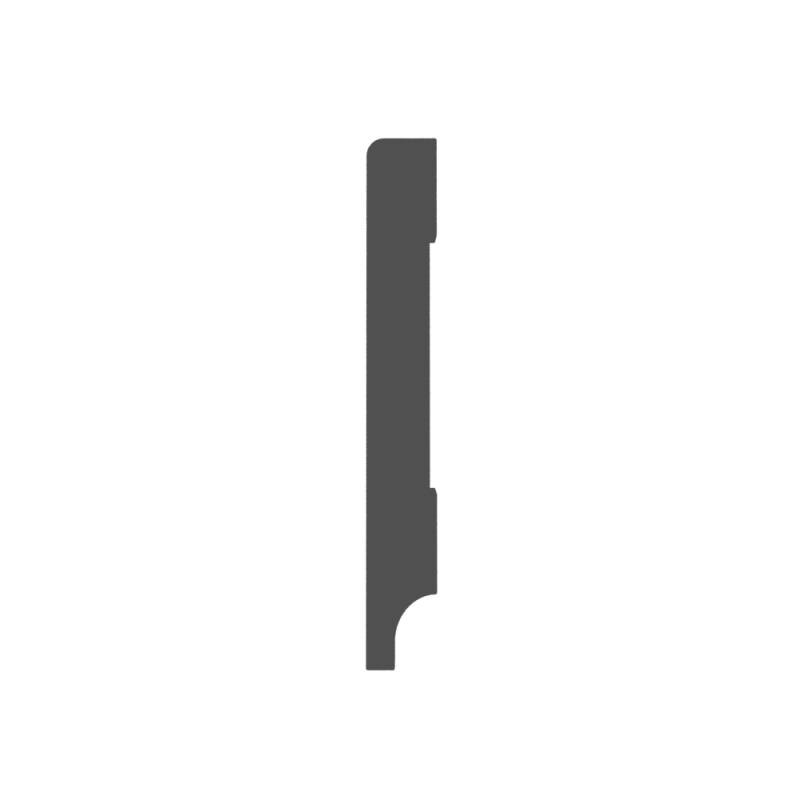 MDF Gladde Plint 3050mm - 12 x 90 mm - RAL 9001