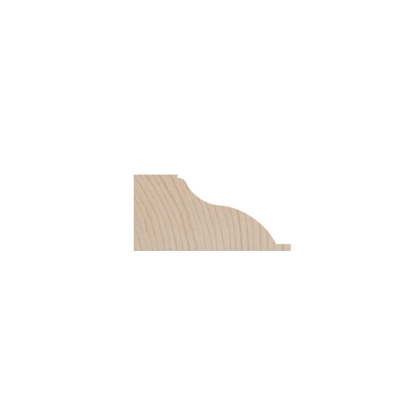 Grenen Sierlijst Modera - 21 x 43 mm