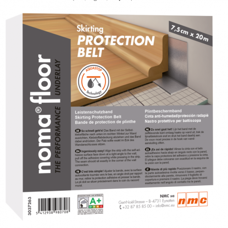 Plintbeschermband - 75 mm breed (rol a 20m)