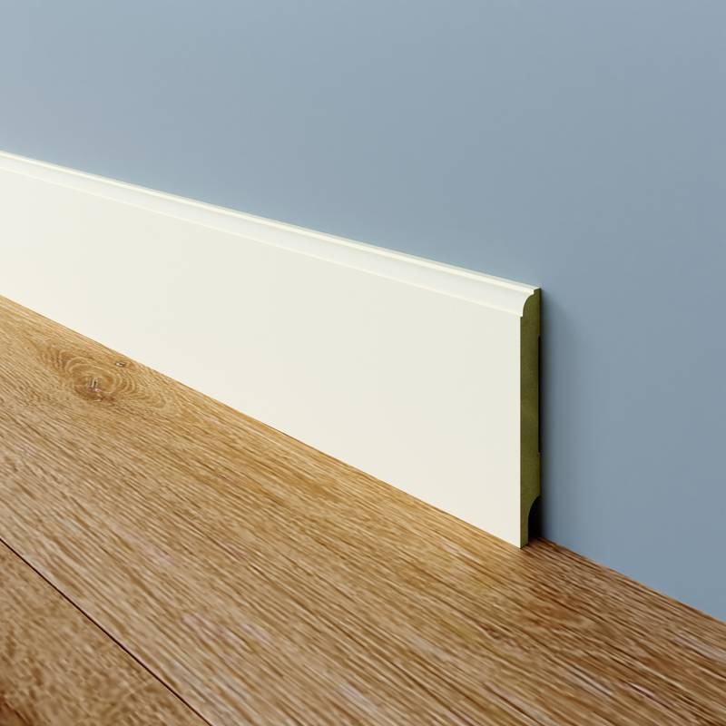 MDF Kraal Plint 3050mm - 12 x 120 mm - RAL 9010