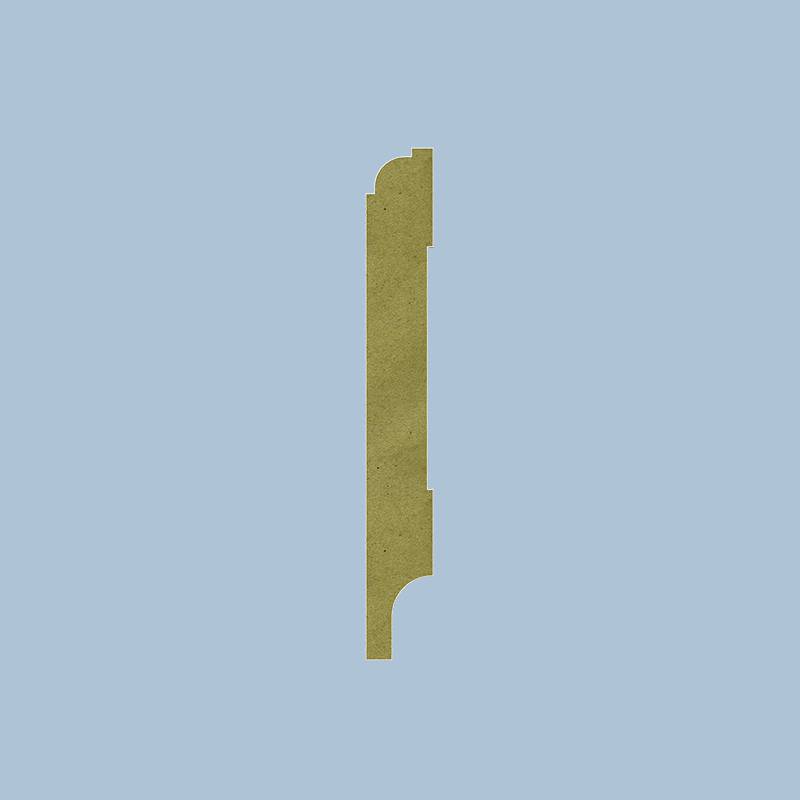 MDF Kraal Plint 3050mm - 12 x 120 mm - RAL 9010
