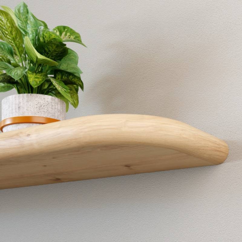 Wandplank dubbel afgerond - 25 x 200 x 450 mm