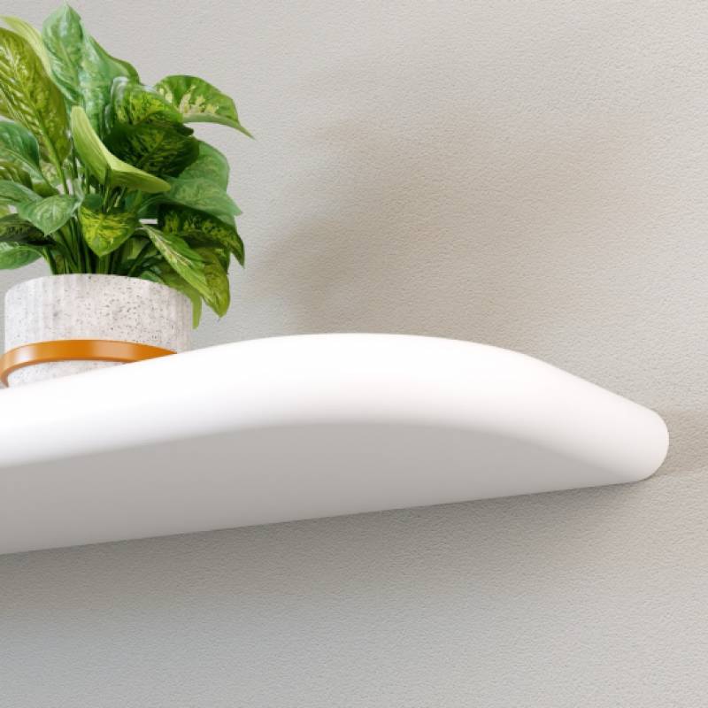 MDF Wandplank Dubbel afgerond - 25 x 250 x 450 mm