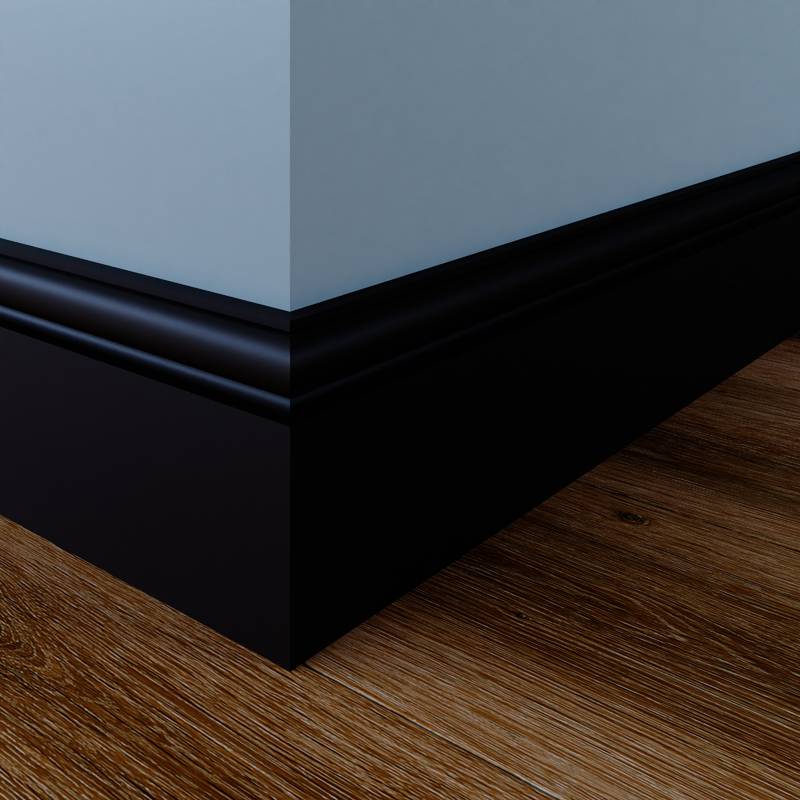Sier Plint - 18 x 120 mm - RAL 9005