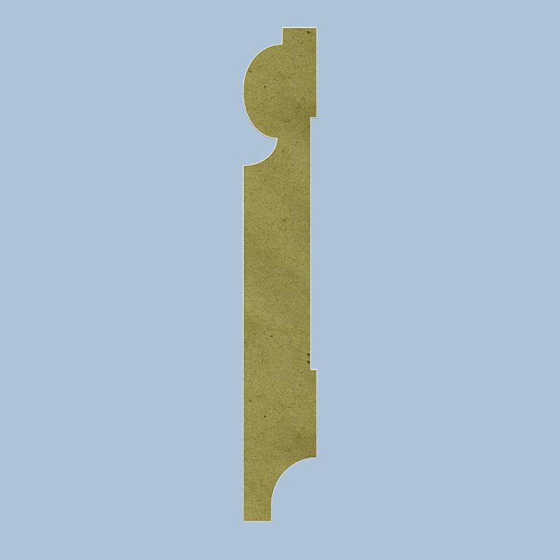 Sier Plint - 18 x 120 mm - RAL 9005