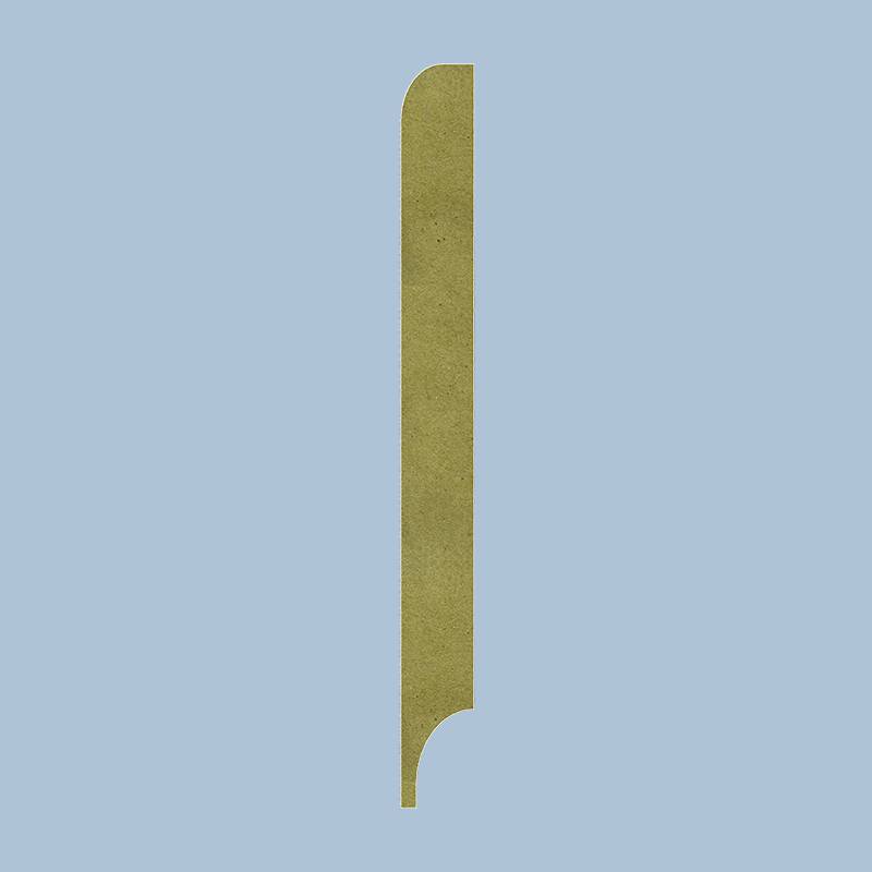 Radius-12 Plint - 12 x 120 mm - RAL 9001