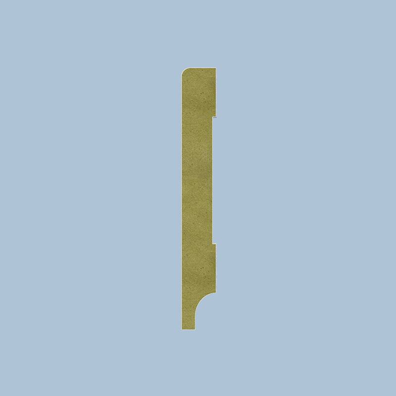 Gladde Folie Plint - 15 x 79 mm -  Wit
