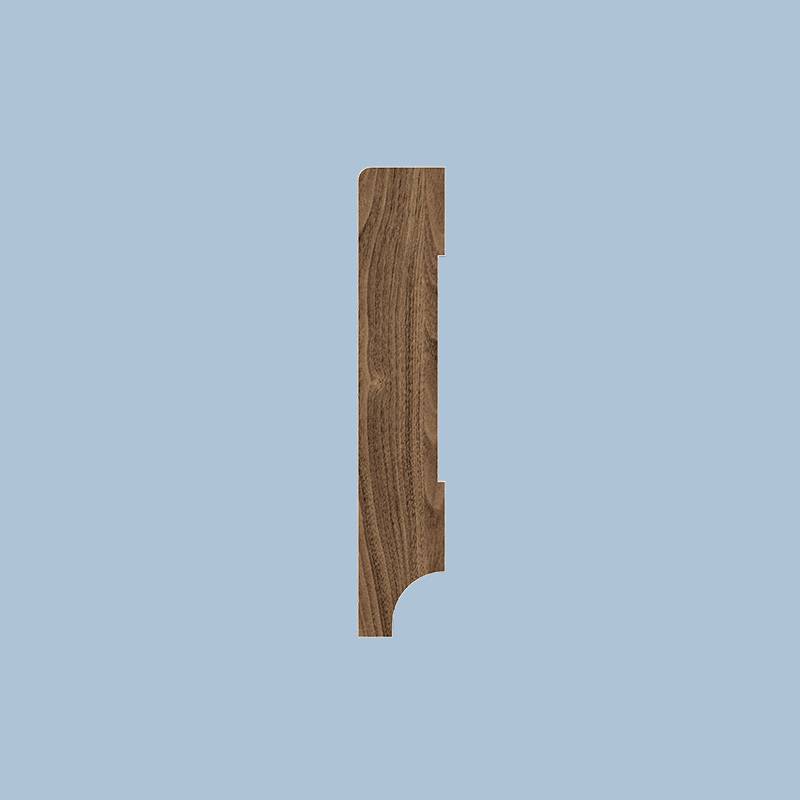 Gladde Plint - 15 x 80 mm - RAL 9010