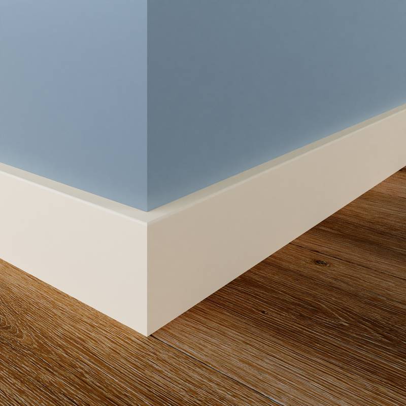 Gladde Plint - 15 x 80 mm - RAL 9001