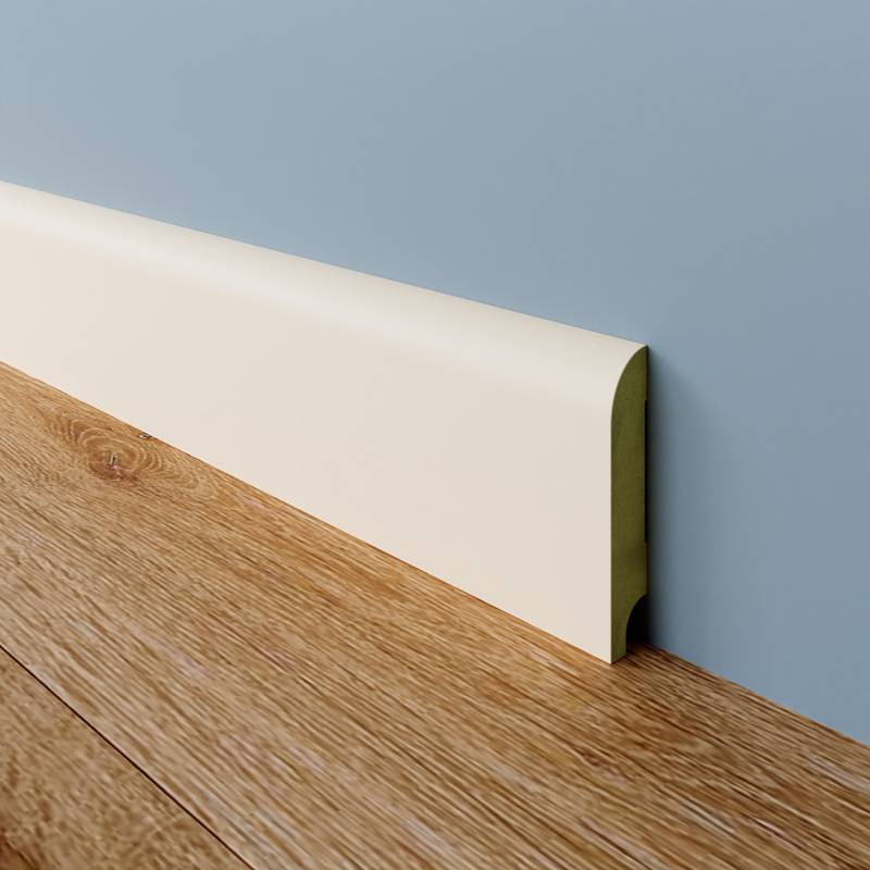 Koloniale Plint - 12 x 120 mm - RAL 9001