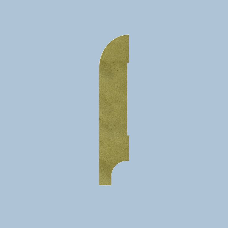 Koloniale Plint - 12 x 120 mm - RAL 9001