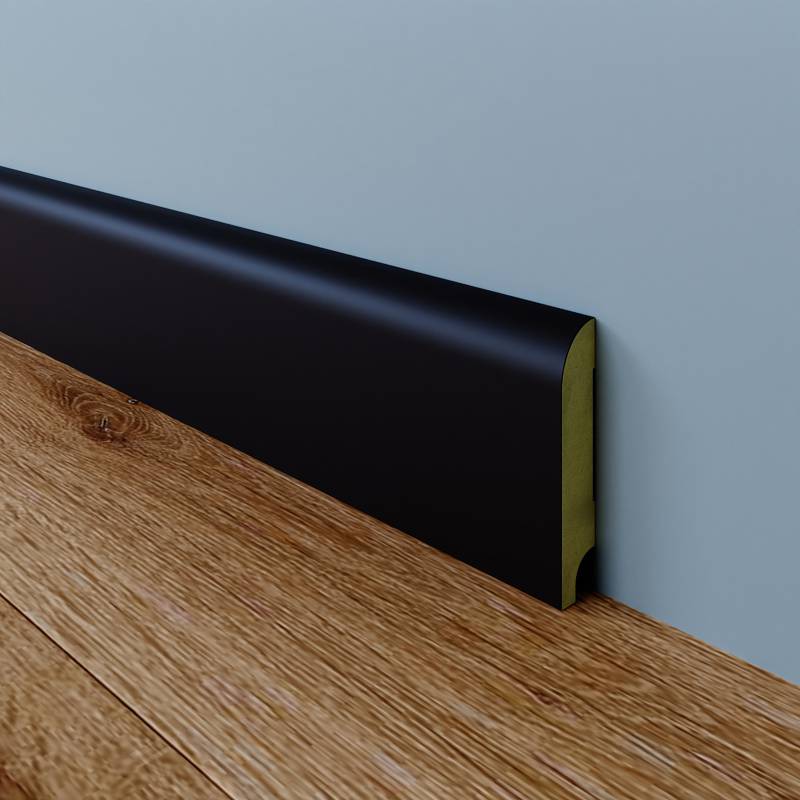 Koloniale Plint - 15 x 90 mm - RAL 9005