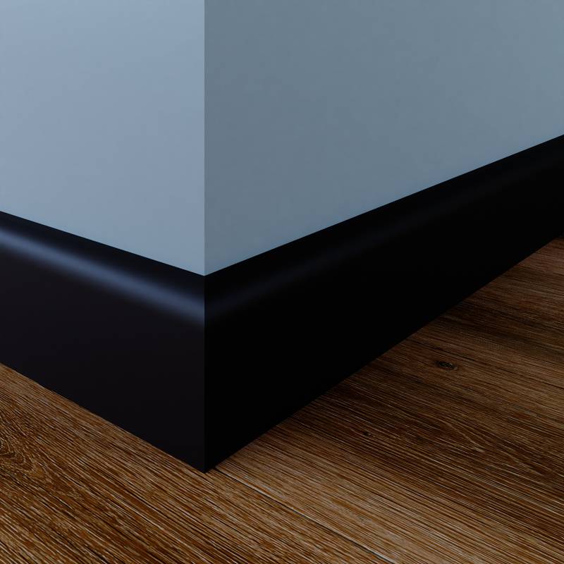 Koloniale Plint - 15 x 90 mm - RAL 9005