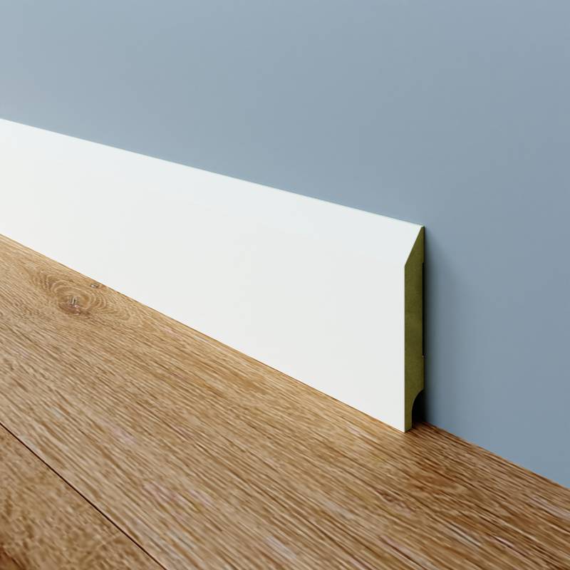 Moderne plint - 12 x 55 mm - RAL 9003