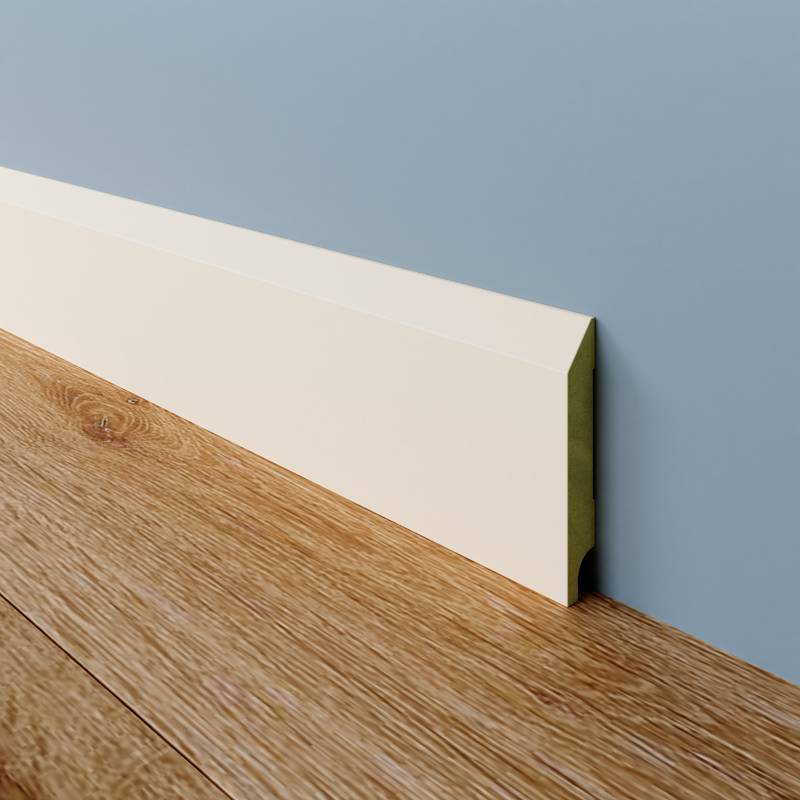 Moderne plint - 12 x 70 mm - RAL 9001