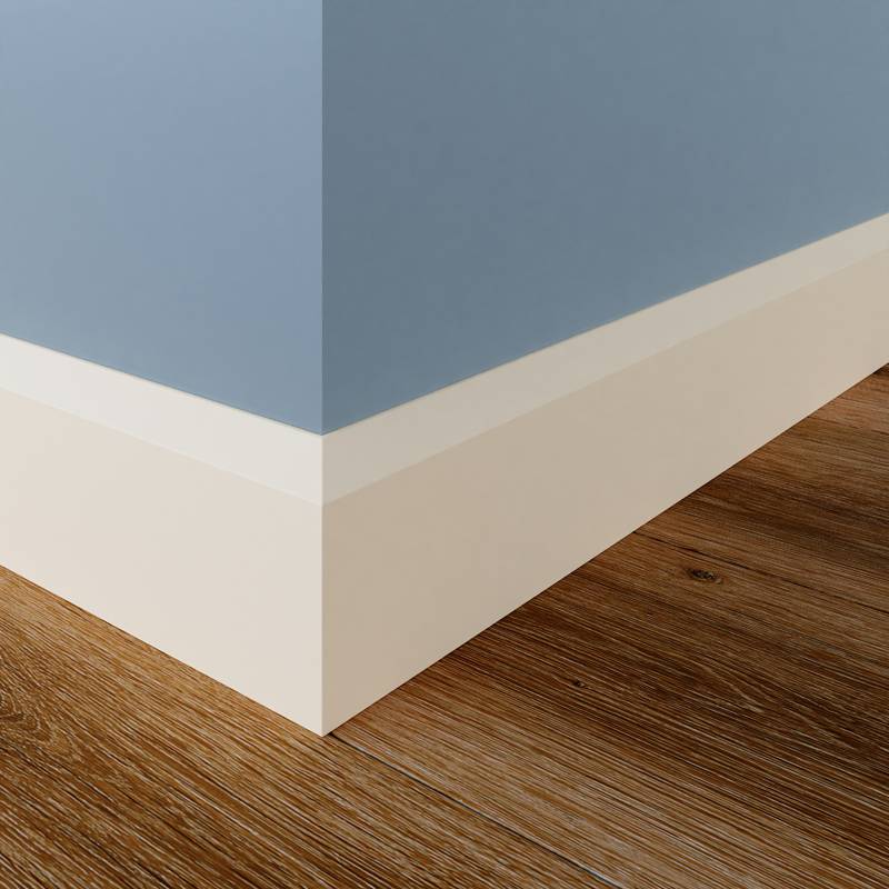Moderne plint - 12 x 70 mm - RAL 9001