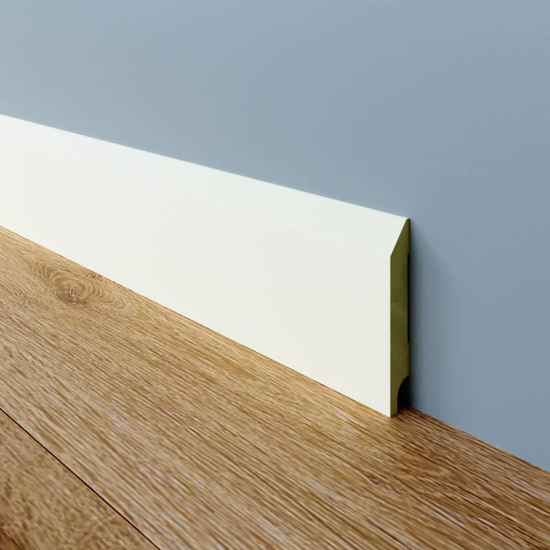 Moderne plint - 12 x 70 mm - RAL 9016