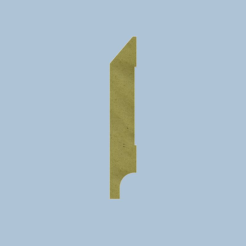 Moderne plint - 15 x 70 mm - RAL 9003