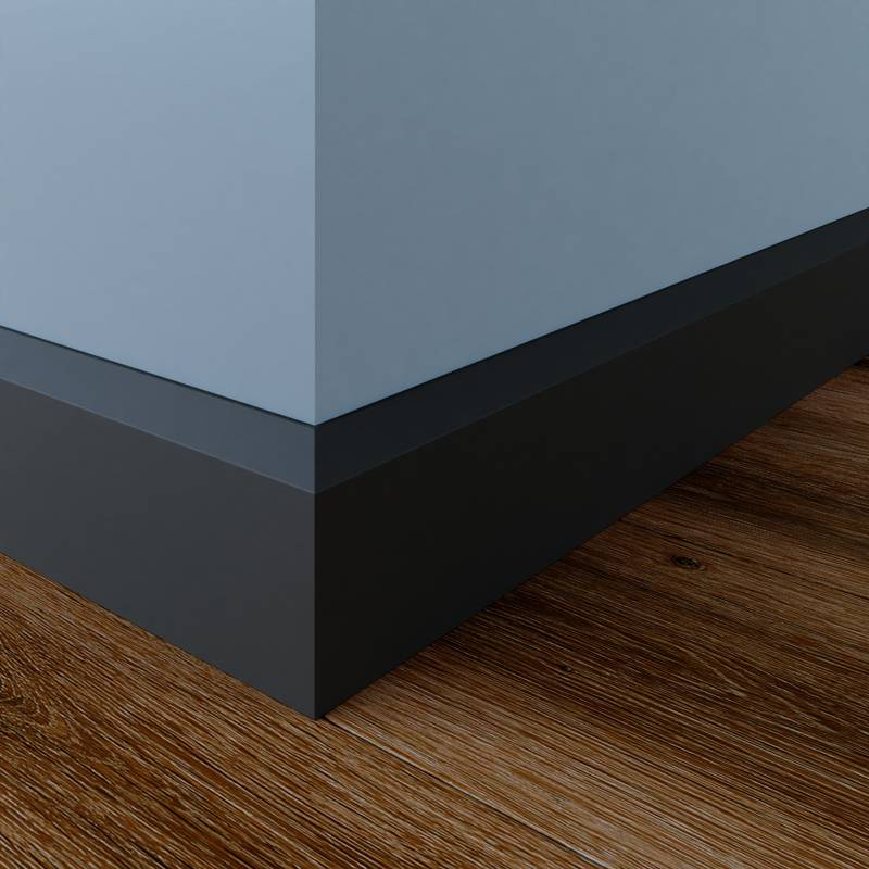 Moderne plint - 15 x 70 mm - RAL 7016