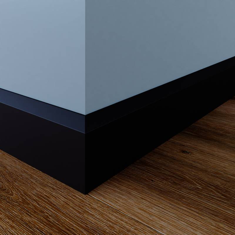 Moderne plint - 15 x 90 mm - RAL 9005