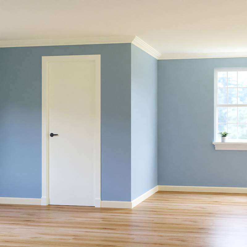 Moderne plint - 18 x 120 mm - RAL 9001
