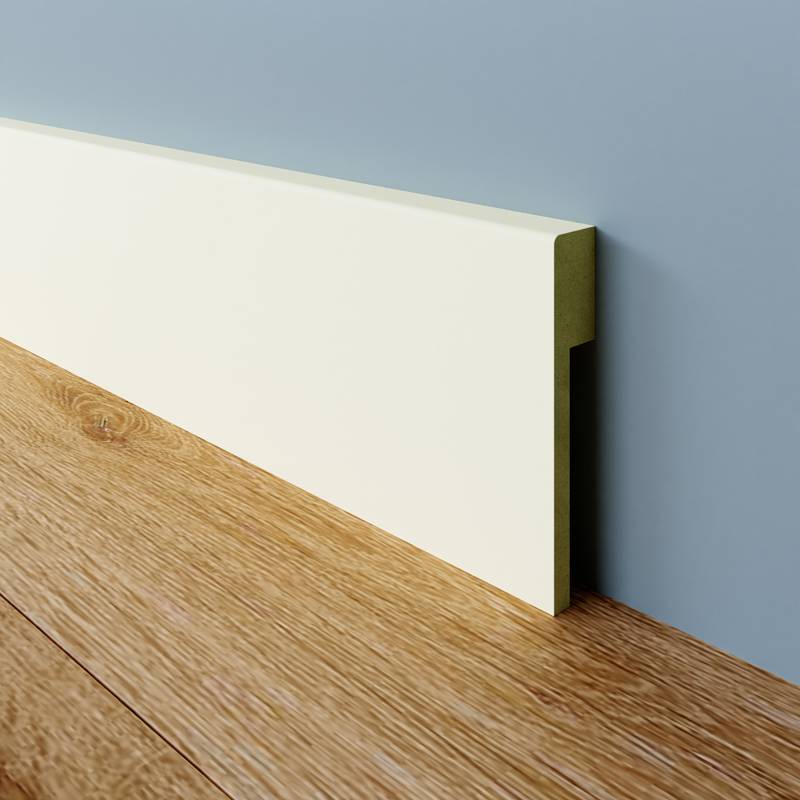 Gladde Overzetplint - 18 x 70 mm - RAL 9010