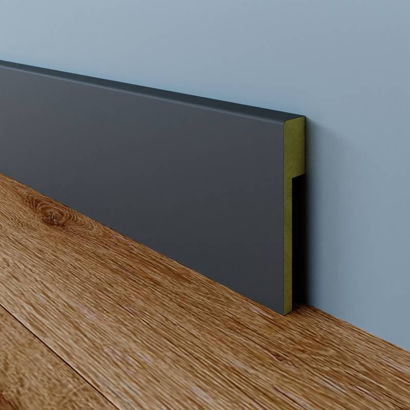 MDF Gladde Overzetplint - 18 x 50 mm - RAL 7016