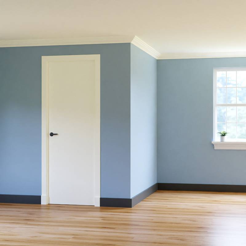 MDF Gladde Overzetplint - 18 x 50 mm - RAL 7016