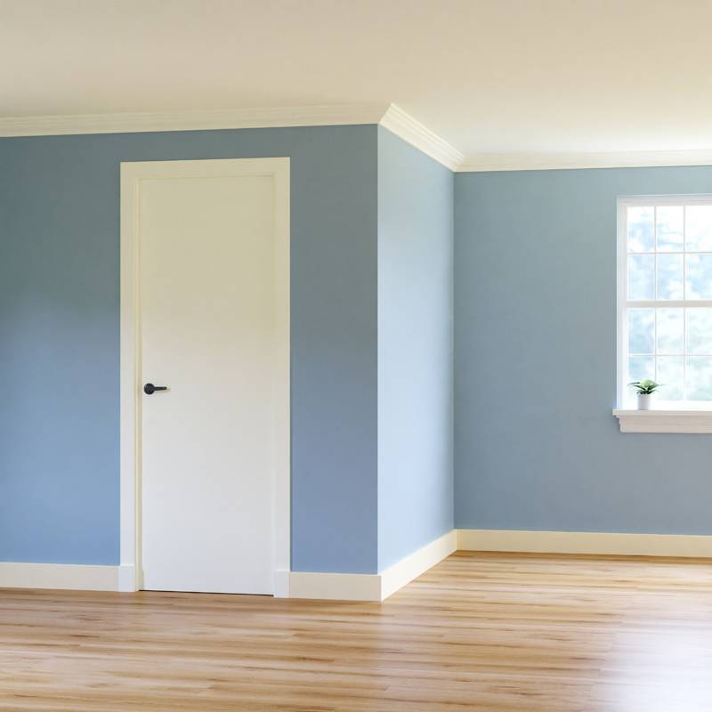 MDF Gladde Overzetplint - 18 x 50 mm - RAL 9001