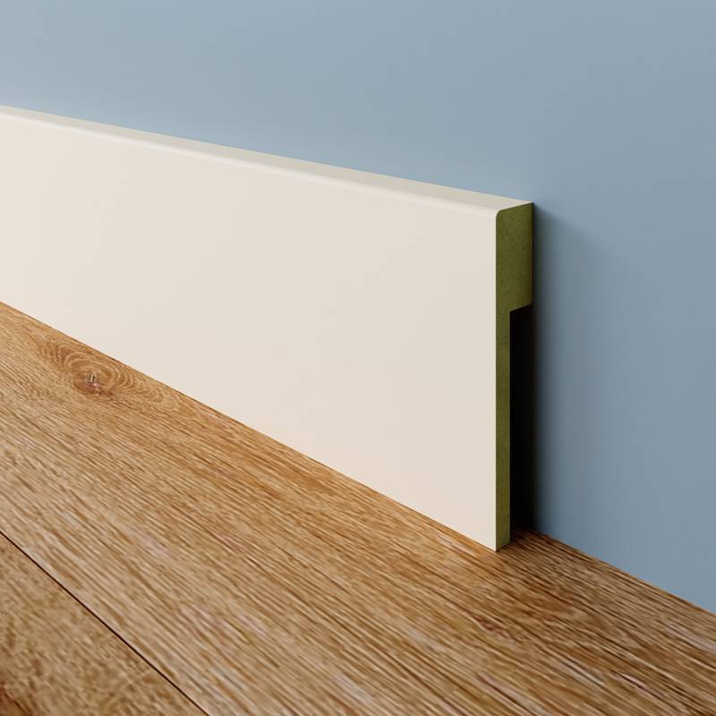 MDF Gladde Overzetplint - 18 x 50 mm - RAL 9001