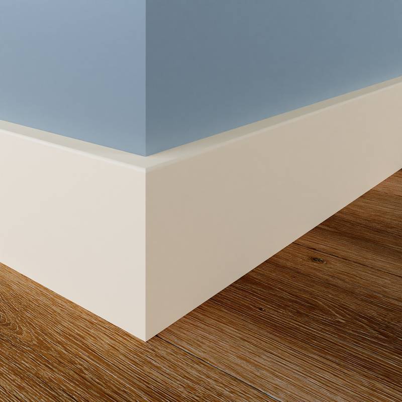 MDF Gladde Overzetplint - 18 x 50 mm - RAL 9001