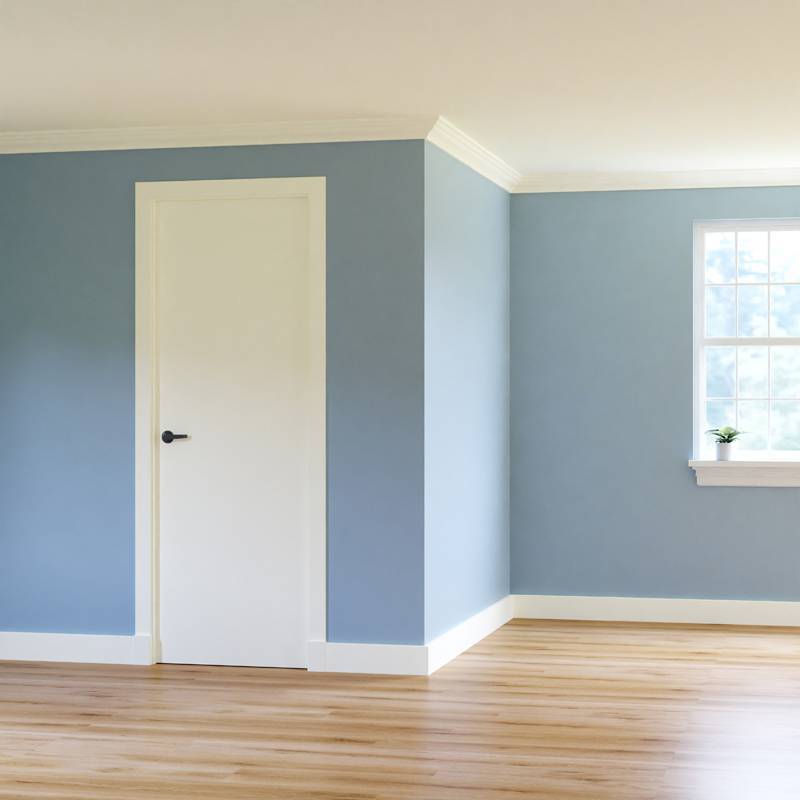 MDF Gladde Overzetplint - 18 x 50 mm - RAL 9003