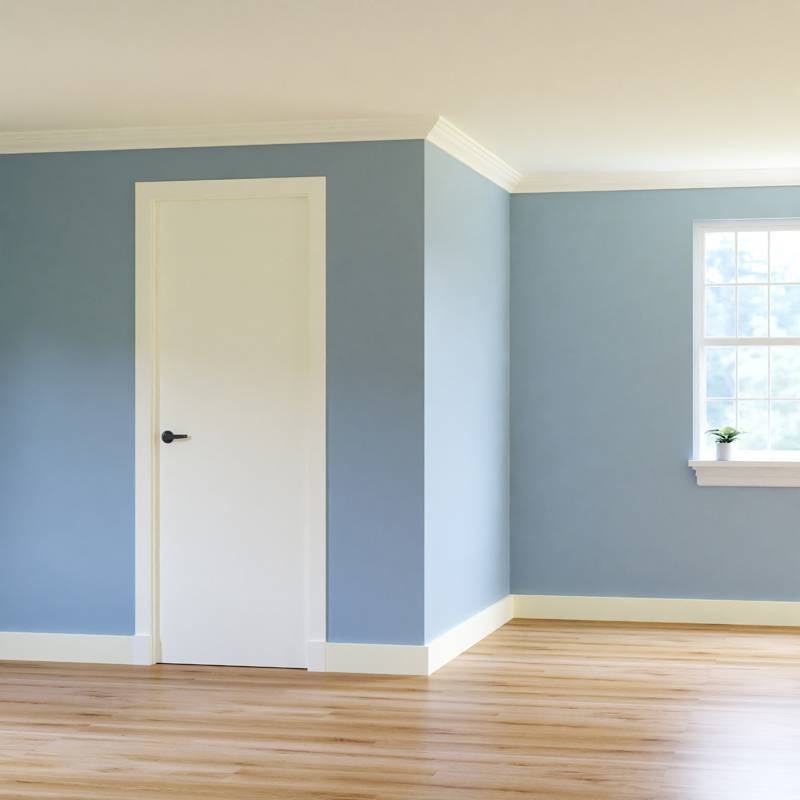 MDF Gladde Overzetplint - 18 x 50 mm - RAL 9010