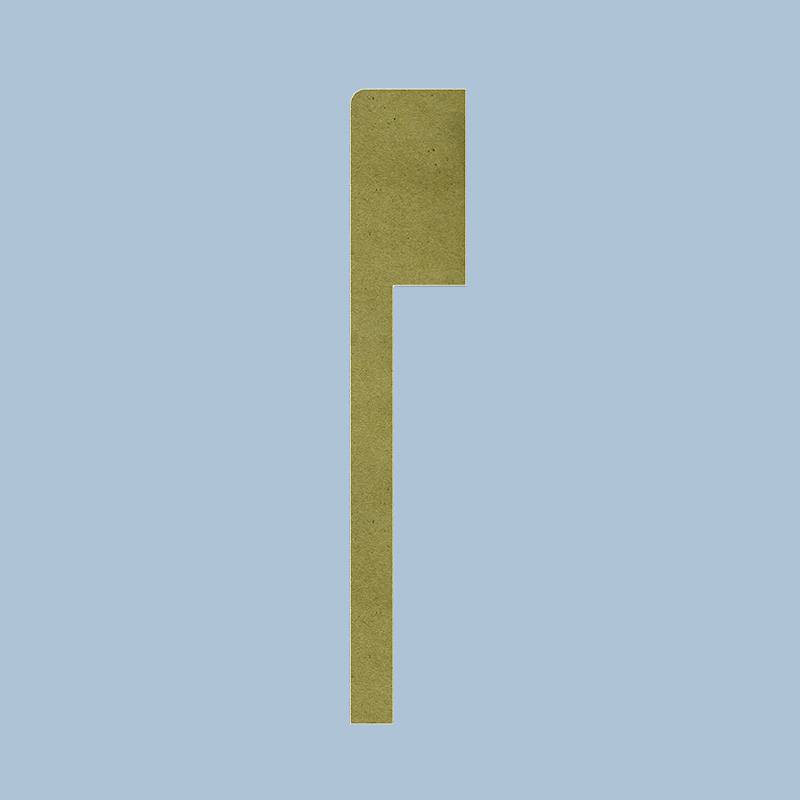 MDF Gladde Overzetplint - 18 x 50 mm - RAL 9010