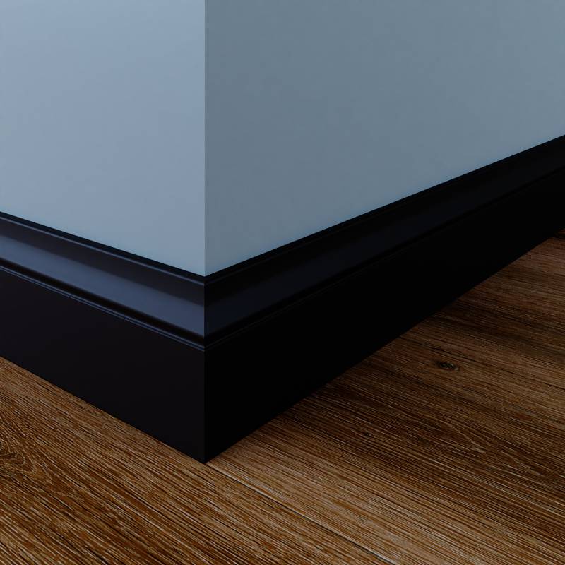 Romeinse Plint - 12 x 70 mm - RAL 9005